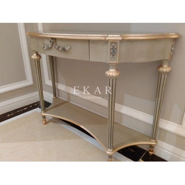 Art deco console table mirrored console table antique apricot console table FH-108
