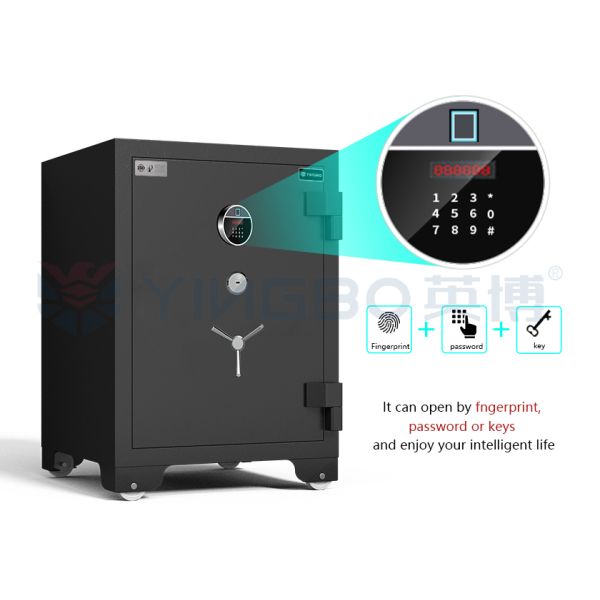 Biometric fingerprint lock system on safe box