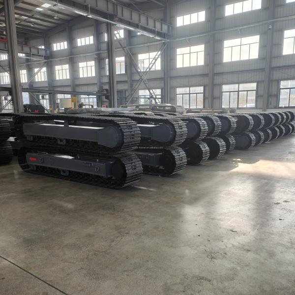 Custom 20T Electric Rubber Crawler Tracked Undercarriage Platform for Farming Industry