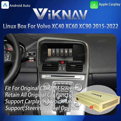 ViKNAV Linux Interface Box for Volvo XC40 XC60 XC90 2015-2022 with Wireless