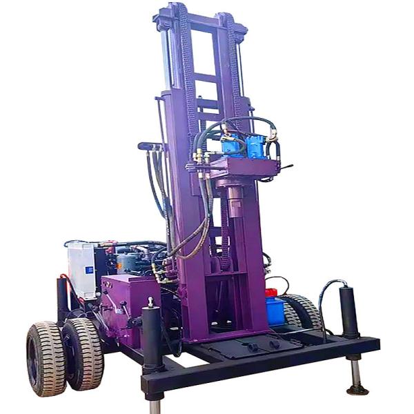 Small Water Well Drilling Rig Rotary Borehole Drilling Machine Trailer Mounted Water Well Drilling Rigs