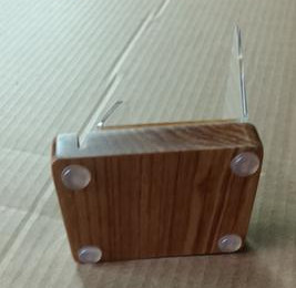 AT-0186 Acrylic Stand Wood Base, Clear Easel Stand for Display, Book Display