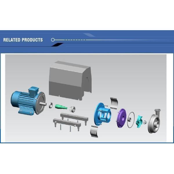 Donjoy KLX-30 sanitary high purity centrifugal pump open impeller for beverage and comestic