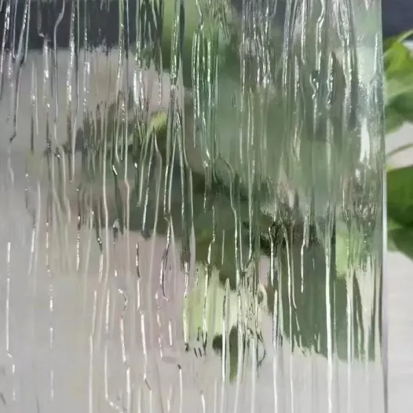 Imitation Wood Grain Decorative Glass Laminated Embossed Shading Glass