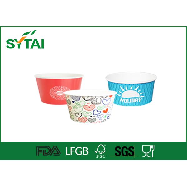 Extra large Recycle custom printed ice cream containers For Cold Food