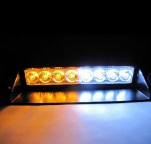 Buy cheap White / Amber 8-LED  Strobe Light Lamp Bar Police Emergency Car Boat Truck Dash product