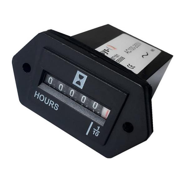 HM-1 220VAC 59HZ Mechanical Meter Counter Timer Relay
