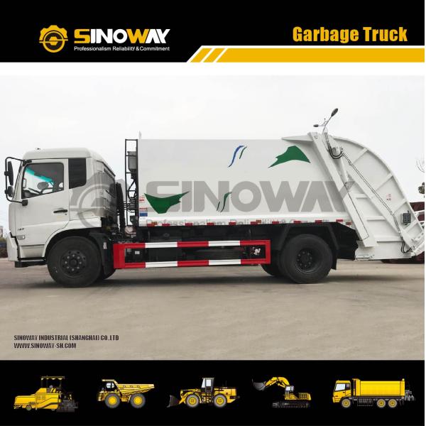 High Compression Ability Garbage Collection Truck Vehicle 12/16m3 Hopper Capacity