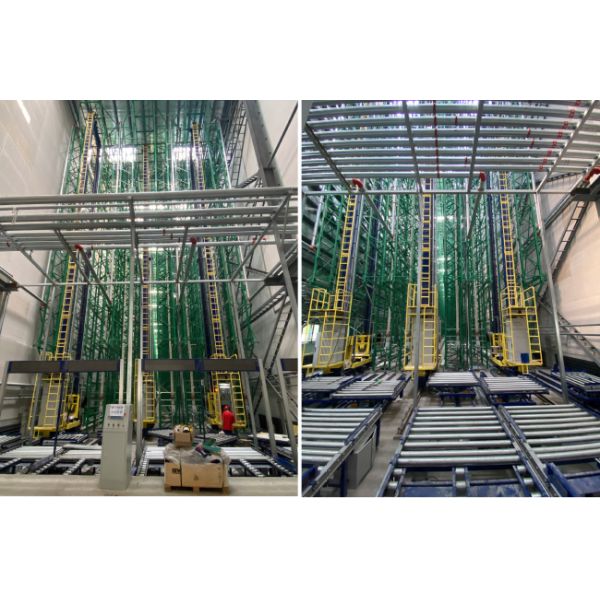 Single Deep pallet Stacker Crane ASRS, Floor Supported SRM(Storage Retrieval Machine), Automatic Storage And Retrieval System,Automation Logistics