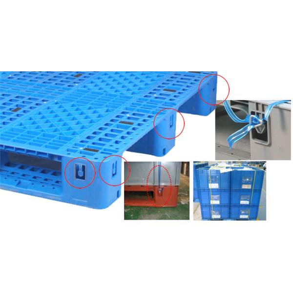 Static Load 2T Dynamic Load 1T Injection Industrial Plastic Pallet Stackable 1200*1000mm For Euro Logistics Warehouse
