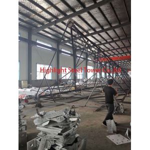 Buy cheap Angular Three Legged 60 Degree Lattice Telecom Tower product