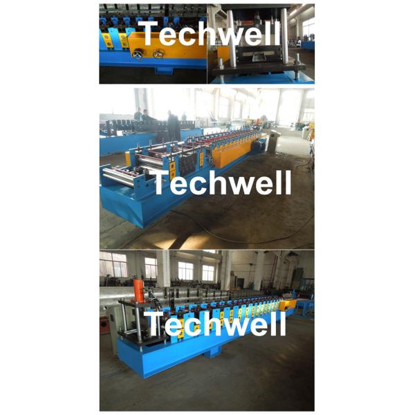 PLC Control Cable Tray Roll Forming Machine For 16 Stations Forming Stand With Hydraulic Cutting