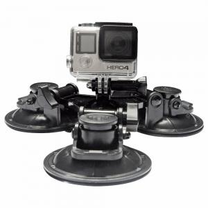 China Strong Low Angle Removable Suction Cup Mount For GoPro Hero 5 4 3 3+ Session SJCAM SJ4000 SJ5000 Xiaomi Yi 2 4K Camera on sale