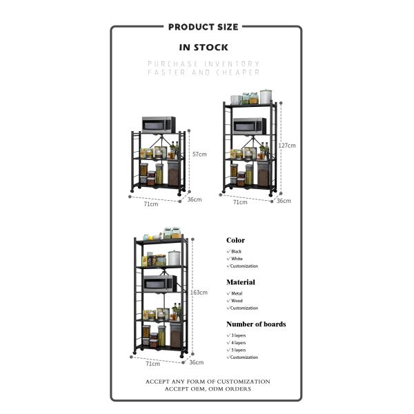 Length 710mm Width 360mm Warehouse Storage Shelf