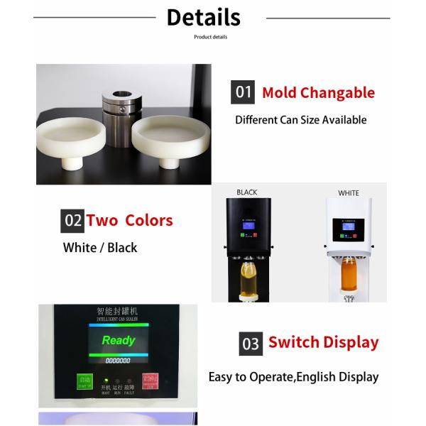 8m/Min Automatic Pop Beer Can Jar Sealing Machine