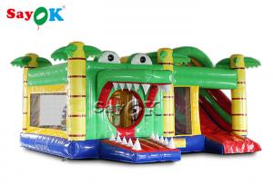 China Customized School Crocodile Inflatable Bouncy Castle With Blower on sale