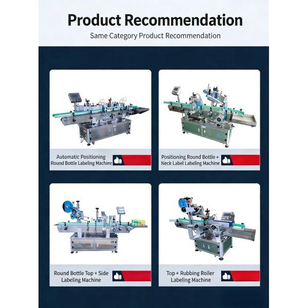 Fully automatic double head round bottle labeling machine CH-306 neck label automatic labeling machine