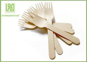 Buy cheap Wooden Biodegradable Disposable Cutlery Forks For Picnic Take out Food product