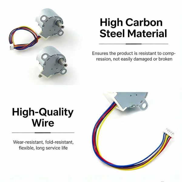 28BYJ48 12V DC 5 Wire 4 Phase Geared Stepper Motor