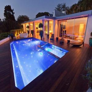 Buy cheap EUROPEAN Design Style Wpc Waterpool Decking Boards With Solar Light For Your Country product