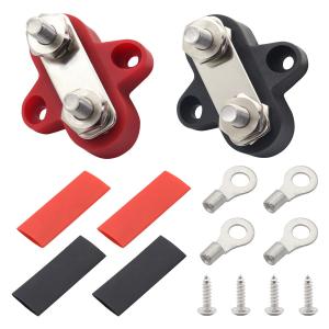 China Red / Black Dual Type Wiring Terminal M8 / M6 For Truck RV Car Yacht Busbar on sale