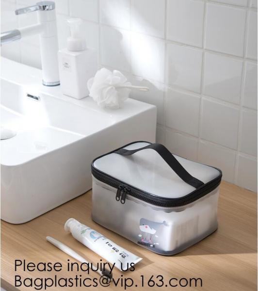 Hot Eco-Friendly Transparent Plastic PVC Cosmetic Bag With Zipper,Offset printing/Silk screen printing/Gravure printing/