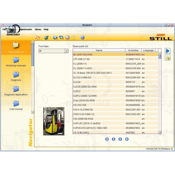 Diagnostic Kit For Still Forklift Canbox USB Interface V8.20 For Still STEDS Software Diagnosis Scanner Tools For Still Forklift Canbox Diagnostic