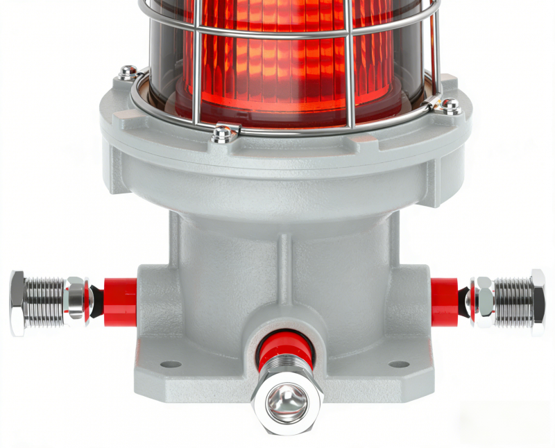 Solar Powered Explosion Proof Aviation Obstruction Light for Hazardous Locations