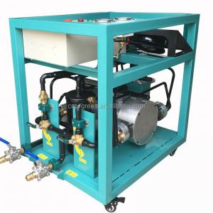 China R123 low pressure refrigerant recovery machine water cooled oil free recovery charging machine on sale