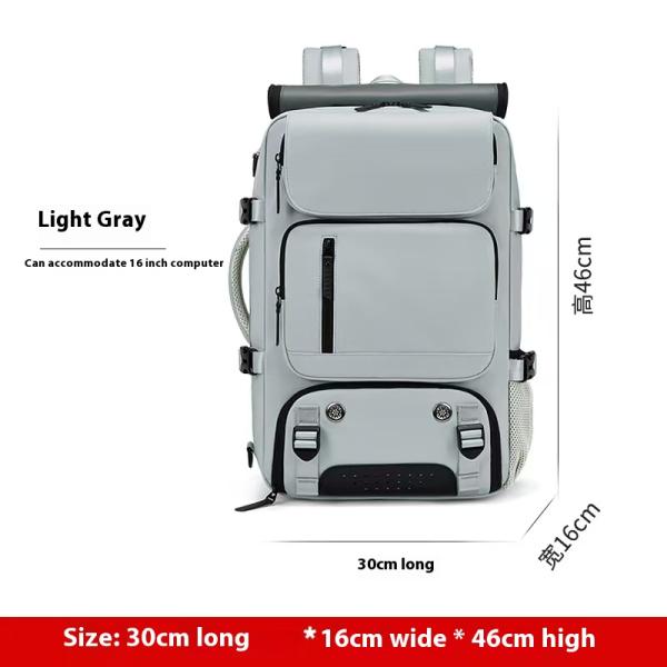 Ultralight Unisex Travel Backpack Geometric Pattern Handheld to Backpack Convertible Zipper Hasp Closure Massive Storage
