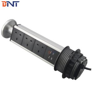 multiple function universal electrical plug socket for meeting table