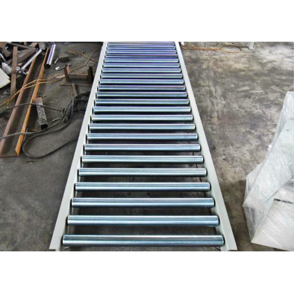Transportation Gravity Roller Conveyor , Standard Gray / Zinc Pallet Roller Conveyor