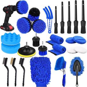 Buy cheap 26pcs Car Detailing Brush Set Auto  Car Cleaning Tools Kit For Interior product