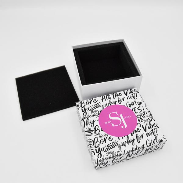 Sharp Edge Lid And Based Luxury Gift Boxes With Insert Cosmetic Packaging