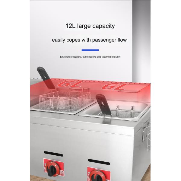 Desktop All-in-one Frying Machine Temperature Control Range 50-300 Degrees for Chips