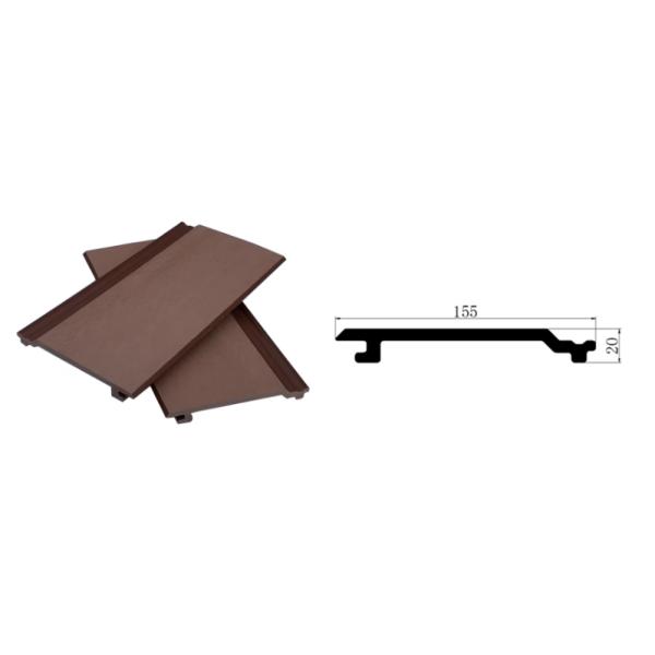 AntiUV Composite WPC Interior Wall Cladding Panels Red Sandalwood Decking