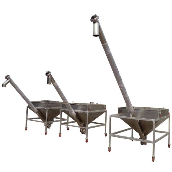 Horizontal Wood Chips Helical Screw Conveyor Carbon Steel