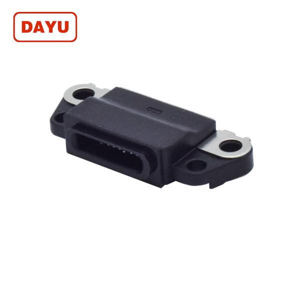 Dustproof 10 Pin SMT Iphone Female Connector With High Durability