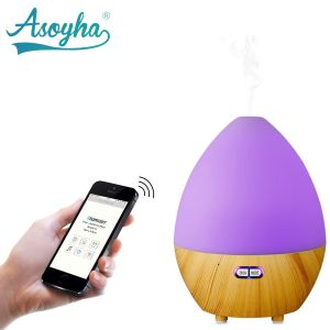 China Bluetooth & App Audio Ultrasonic Cool Mist Humidifier Egg Shape With Colorful Lights on sale