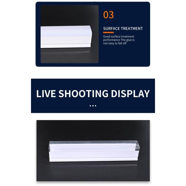 Industrial LED Lighting Plastic Lampshade PVC Plastic Extrusion PC Cover Profile Customized