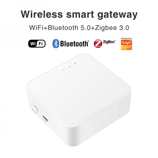 Quality Wholesale Smart Wifi Zigbee Wireless Gateway Tuya Hub iot Smart Home Automation Security Alexa Zigbee Control GR-H5TZ for sale