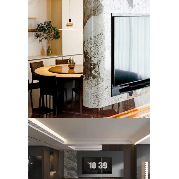 Hot Sale Marble Wood Veneer Panel High Gloss Gilt Decorative Siding Waterproof Environmental For Indoor Living Room Background Wall