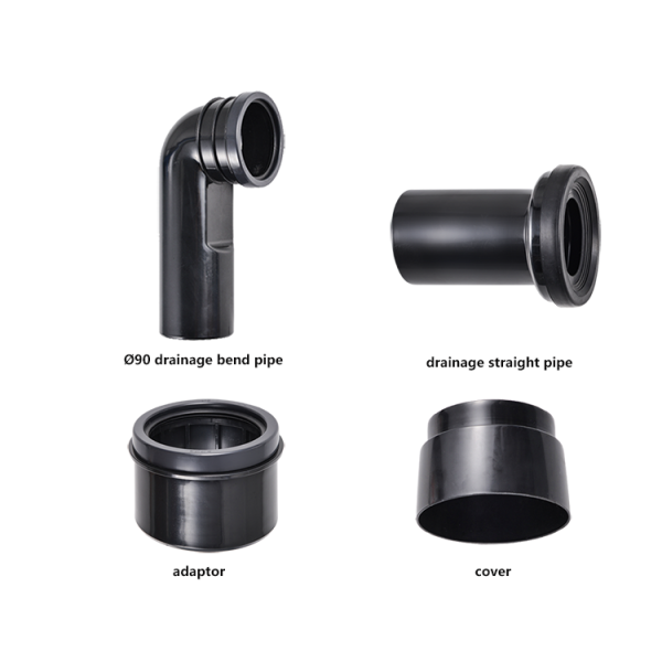 Bathroom toilet accessories, concealed cistern, flush wall-mounted sewage pipe, toilet bend pipe, inlet pipe