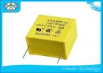 Yellow Metallized X2 Safety Capacitor For LED Lighting , Plastic Film Capacitor