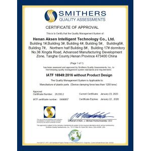 Shenzhen Aksen Technology Co., Ltd. Certifications