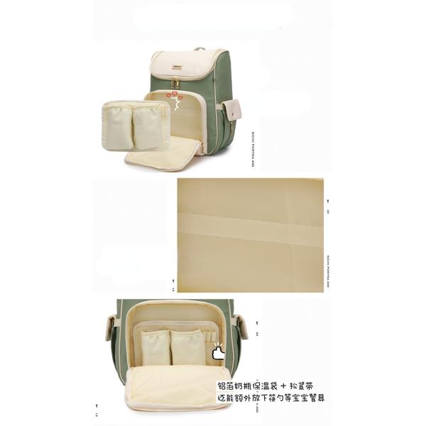 New Large-capacity PU Leather Diaper Bag Waterproof Shoulder Mommy Backpack With Stroller Strap For Mom