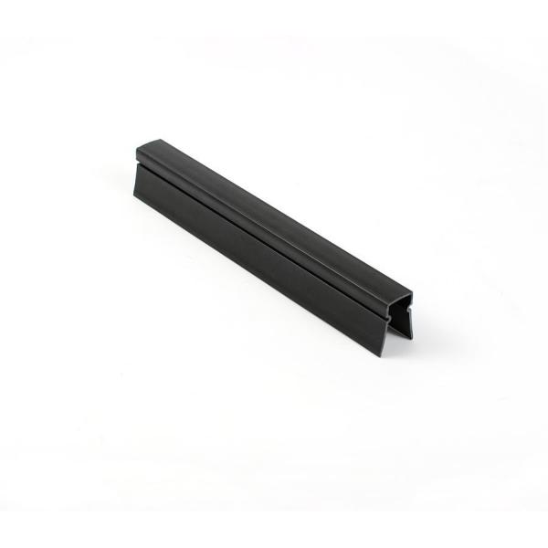 Colorful Soft PVC Glass Channel Profile Customized Plastic