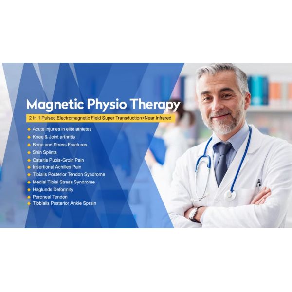 Pain Relief Magnetic Transduction With Diode Laser Magneto Terapia Device
