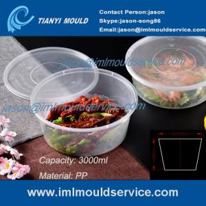 Buy cheap 3000ml pp large round thin wall plastic serving bowls mould/ plastic salad bowls mold product
