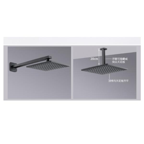 Thermostatic All Copper Black Embedded Concealed Basin Tap